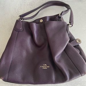 Coach eggplant tote, minimal use!